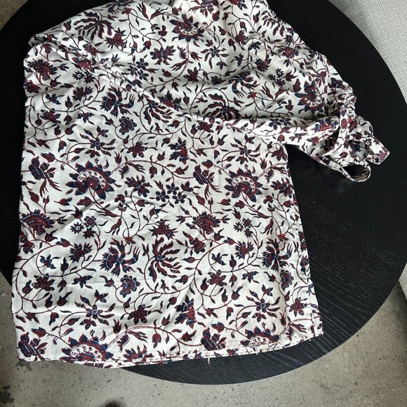 Ulla Johnson Floral Jumpsuit in Burgundy and White - Picture 6 of 13